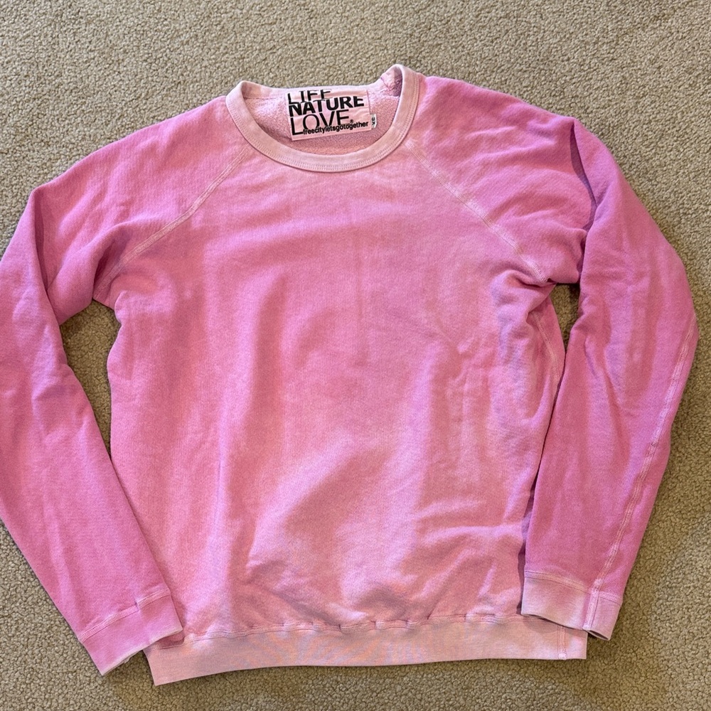 FreeCity Lucky Rabbit Pink Crewneck Sweatshirt
